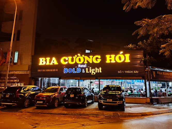 quán bia hơi Hà Nội - bia hơi Cường Hói