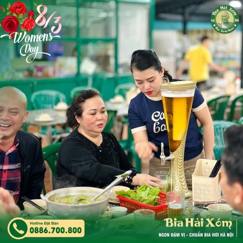 quán bia hơi ngon Hà Nội - Bia Hải Xồm