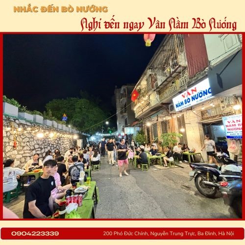 nầm bò nướng ngon Hà Nội - Vân nầm bò nướng