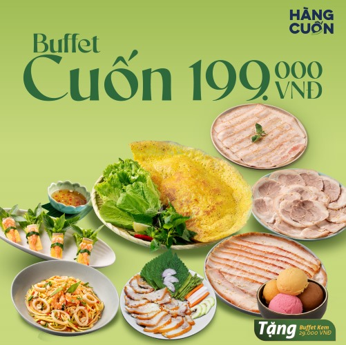buffet cuốn Hà Nội - Hàng Cuốn