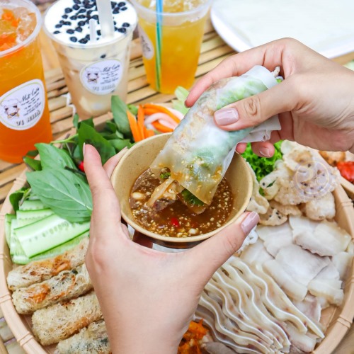buffet cuốn Hà Nội - Quán Cuốn Mắm Nêm