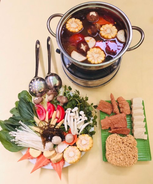 lẩu chay Hà Nội - cơm chay nàng tấm