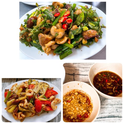 món ăn độc lạ Hà Nooiju - Quán Lòng Bà Tình - Chợ Đuổi