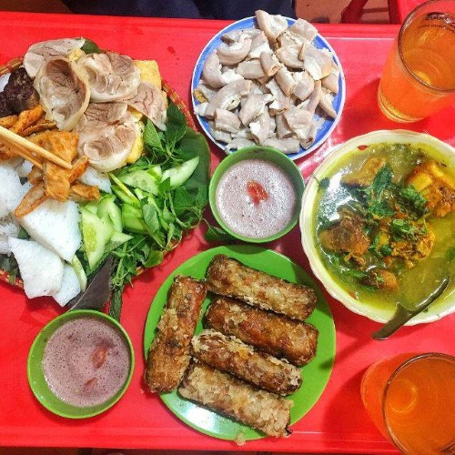 bún giả cầy Hà Nội - BÚN ĐẬU GỐC ĐA