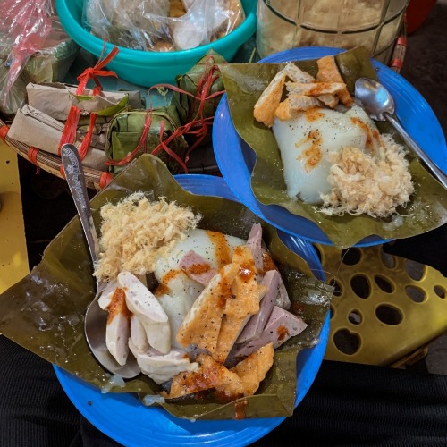 Bánh giò chợ Nguyễn Công - bánh giò ngon Hà Nội