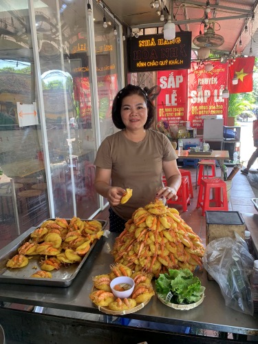 nhà hàng hòa nhã - bánh tôm Hà Nội
