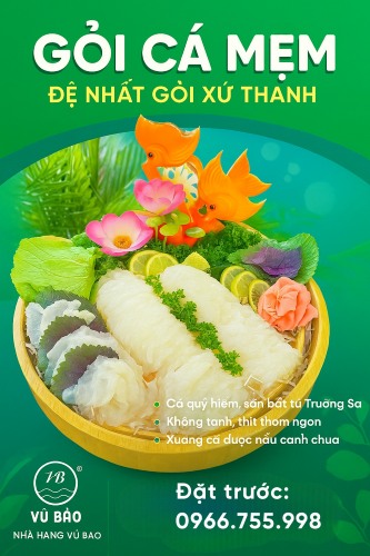 Nhà hàng Vũ Bảo Hà Nội - gỏi cá Hà Nội