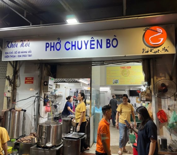 phở bò ngon Hà Nội - Phở Khôi Hói