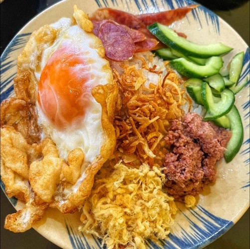 Xôi Xéo Bà Sáu - xôi ngon Hà Nội