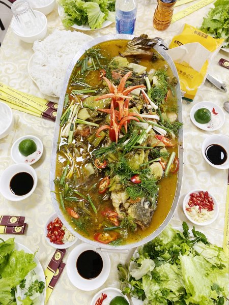 cá chép om dưa Ba Đình