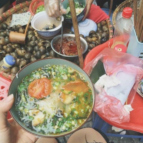 bún ốc chuối đậu Hai Bà Trưng
