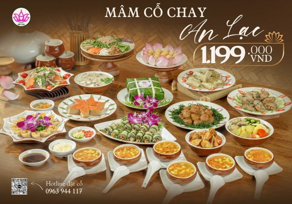 buffet chay Long Biên